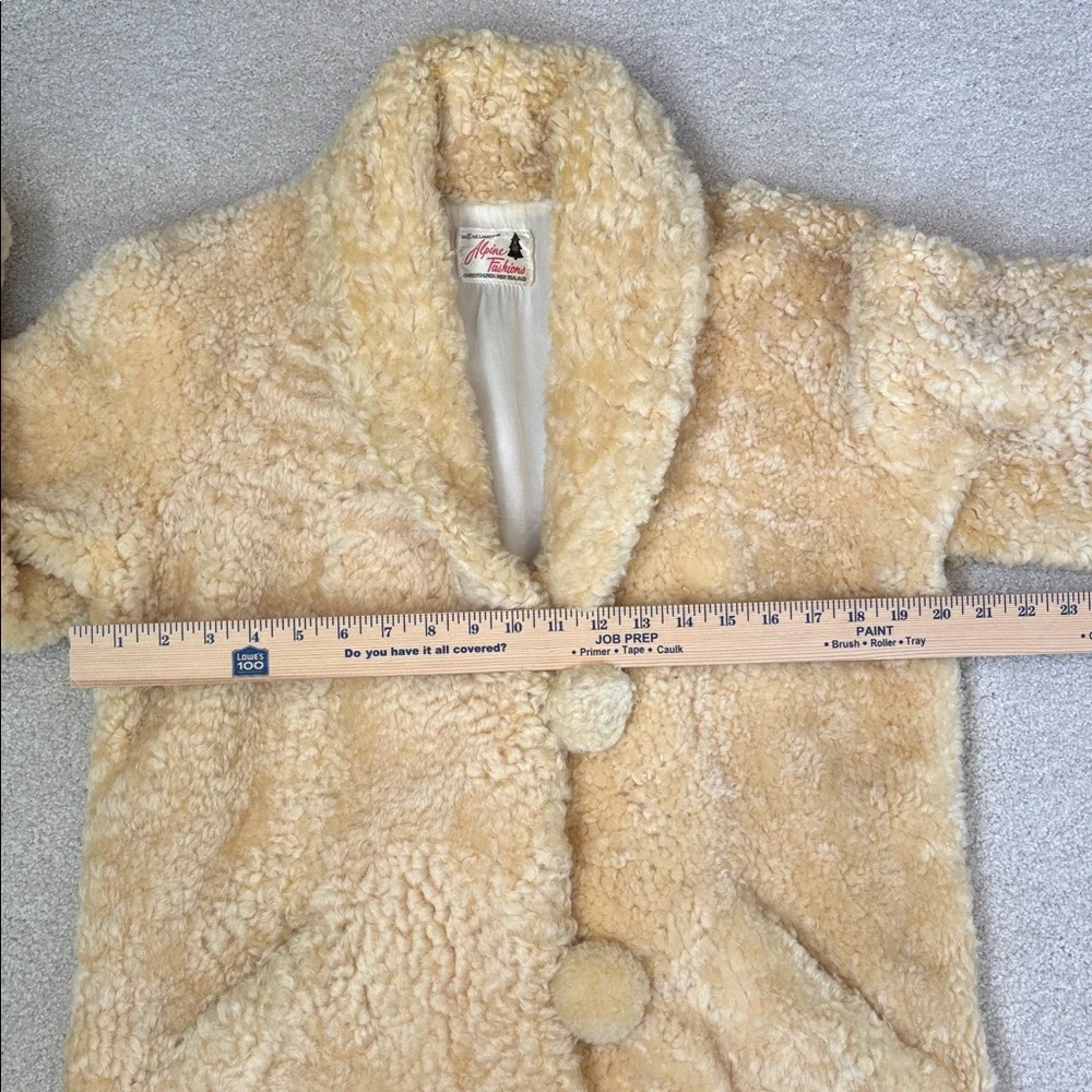 Vintage 50’s Alpine New Zealand Lambswool Sheepskin Sherpa Jacket Womens Small‎